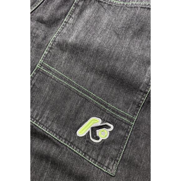 KikWear Jeans Men 32x25 Baggy Wide Leg Y2K ( 19 Inch Leg Opening ) jnco Type - Picture 11 of 11